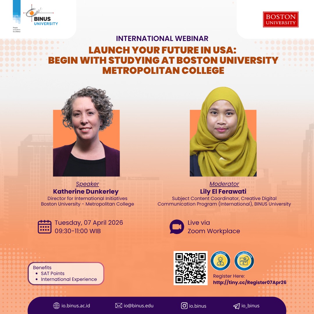 INTERNATIONAL WEBINAR - Launch your future in the USA by starting your journey at Boston University 