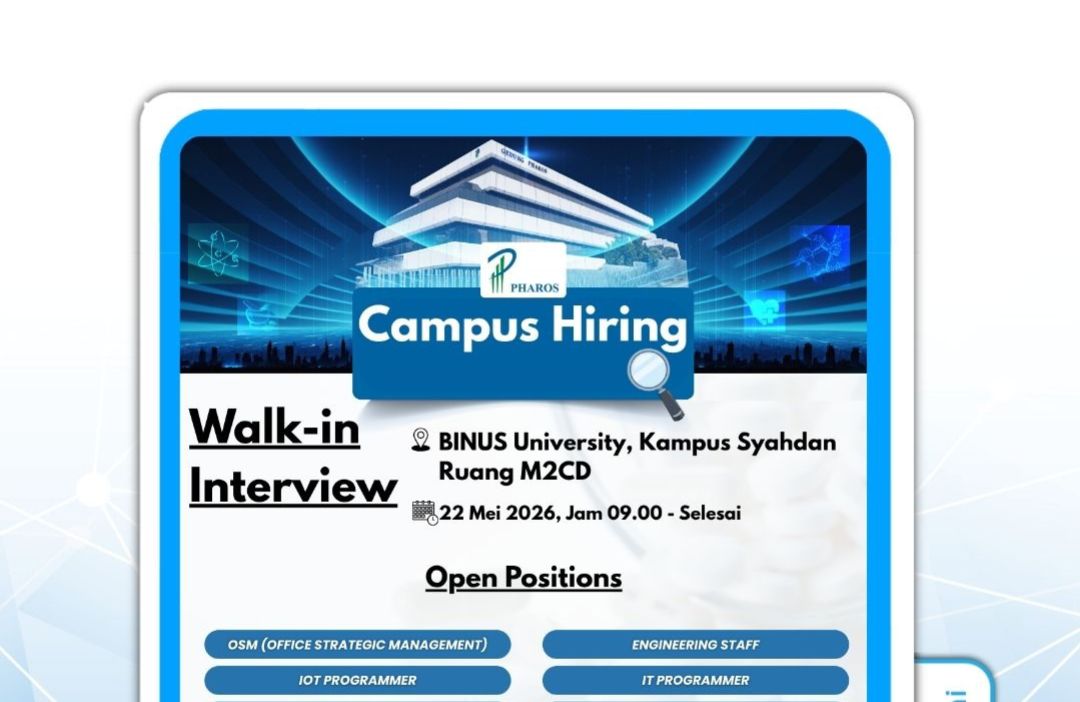 PHAROS INDONESIA GOES TO BINUS UNIVERSITY!