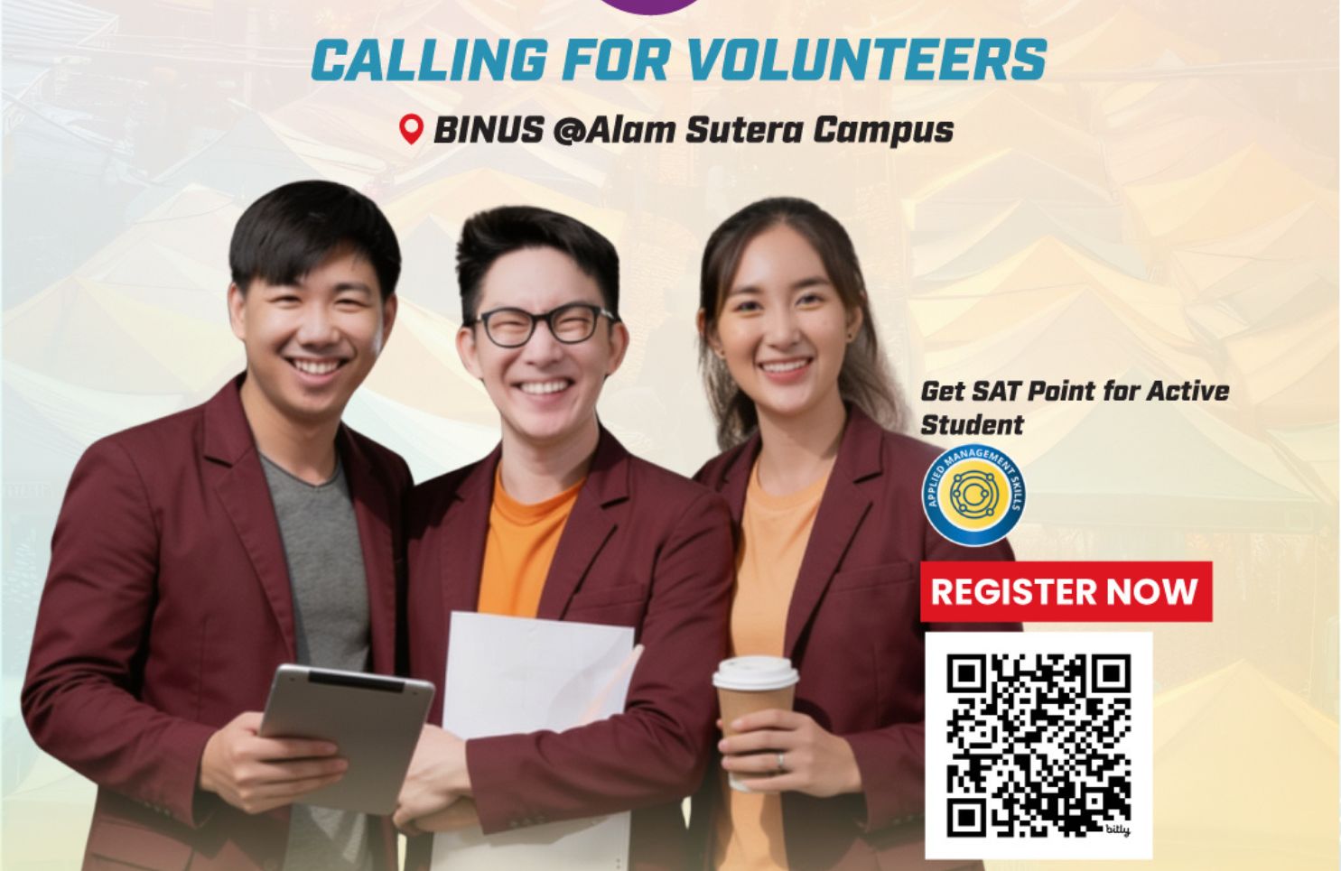 CALLING FOR VOLUNTEERS - RENCONTRE 2026
