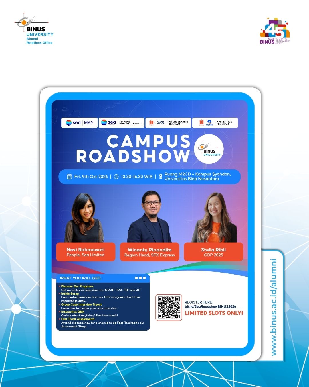  Next stop: Sea Campus Roadshow is coming to BINUS! 