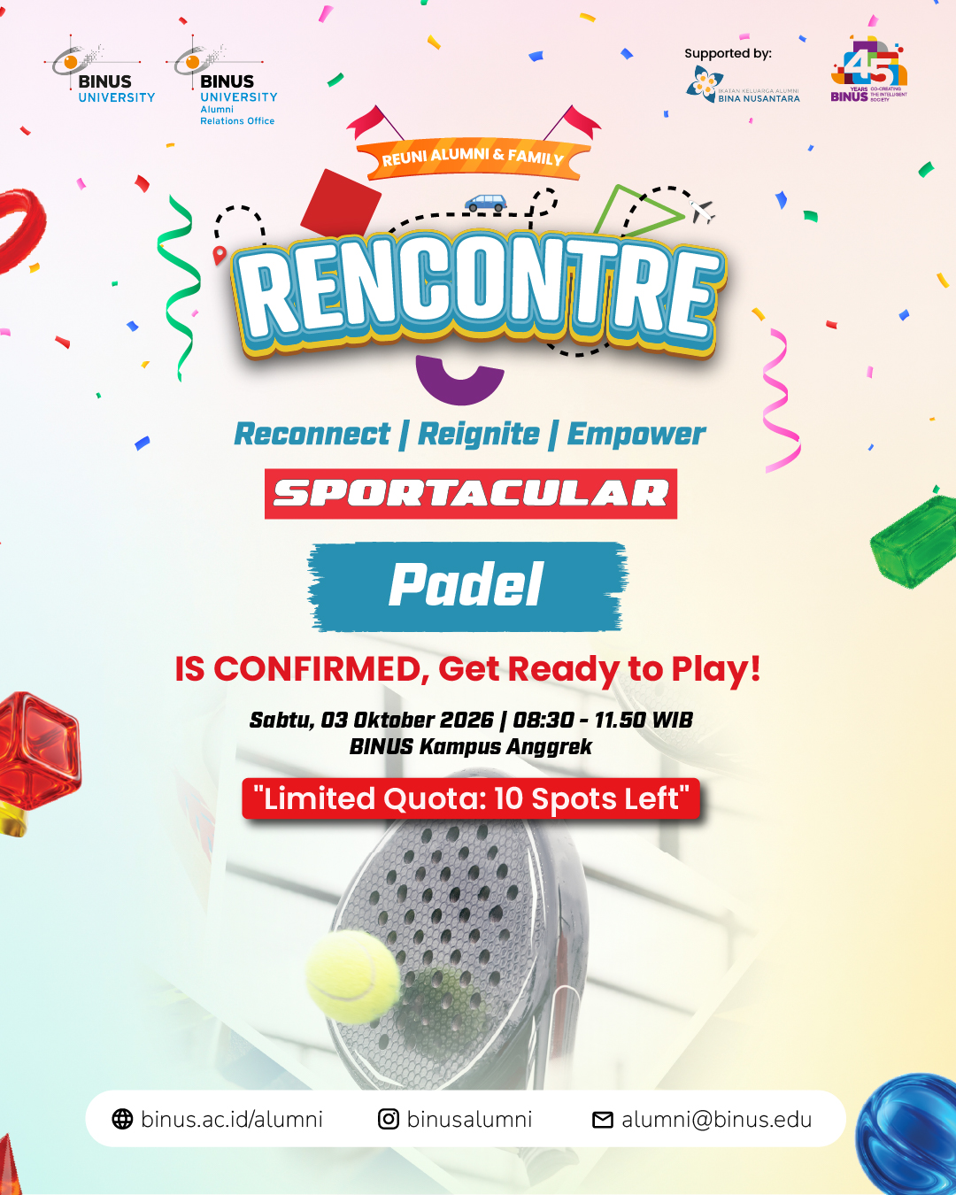 RENCONTRE SPORTACULAR PADEL IS CONFIRMED