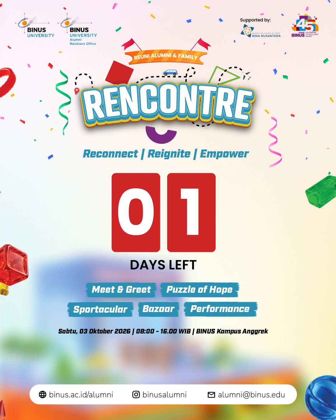 01 DAYS LEFT RENCONTRE