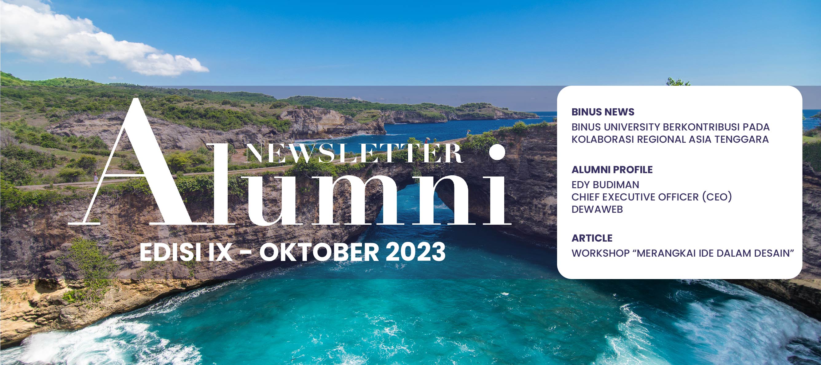 Alumni Newsletter Edisi IX - Oktober 2023